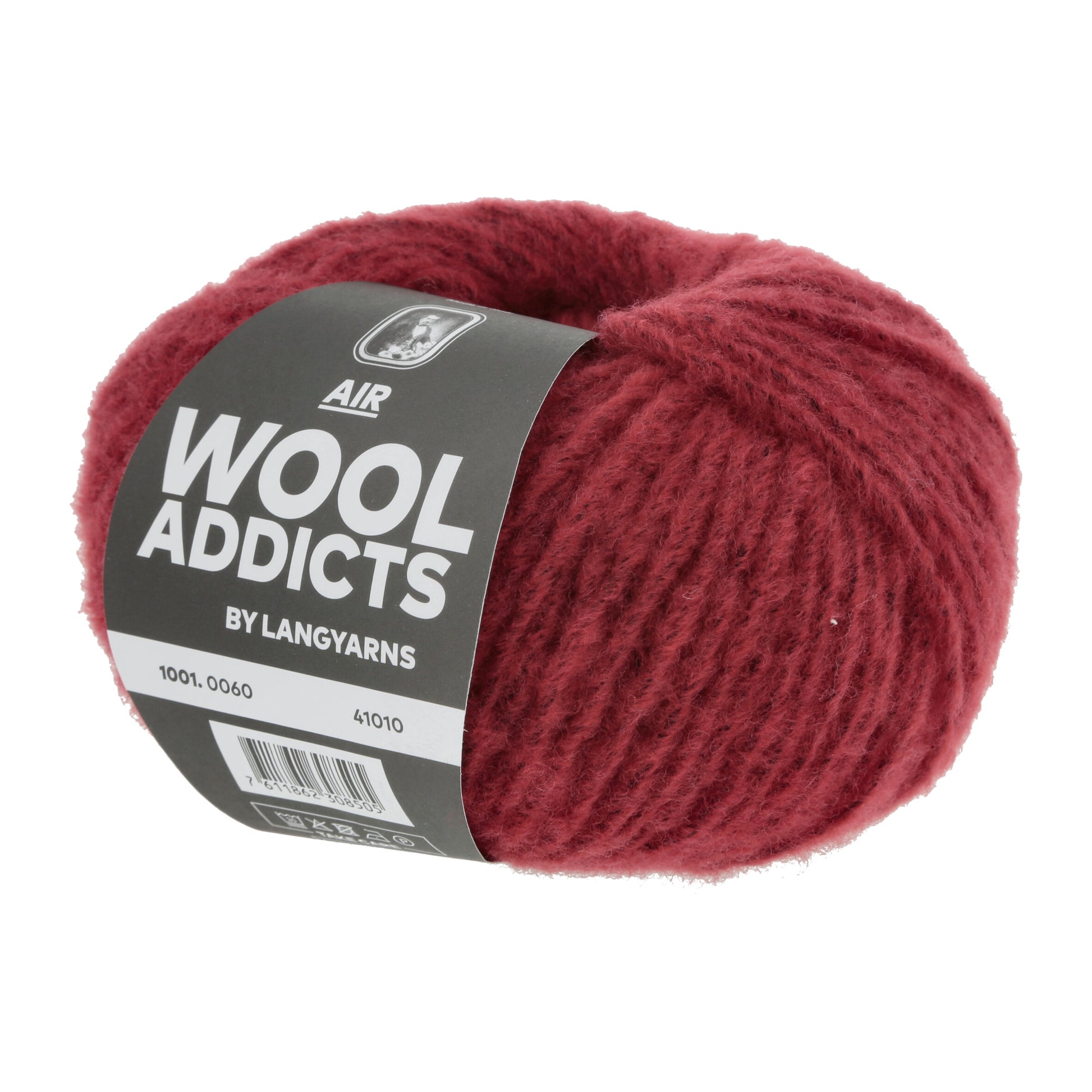 Lang Yarns Air Wool Addicts in der Farbe ruby