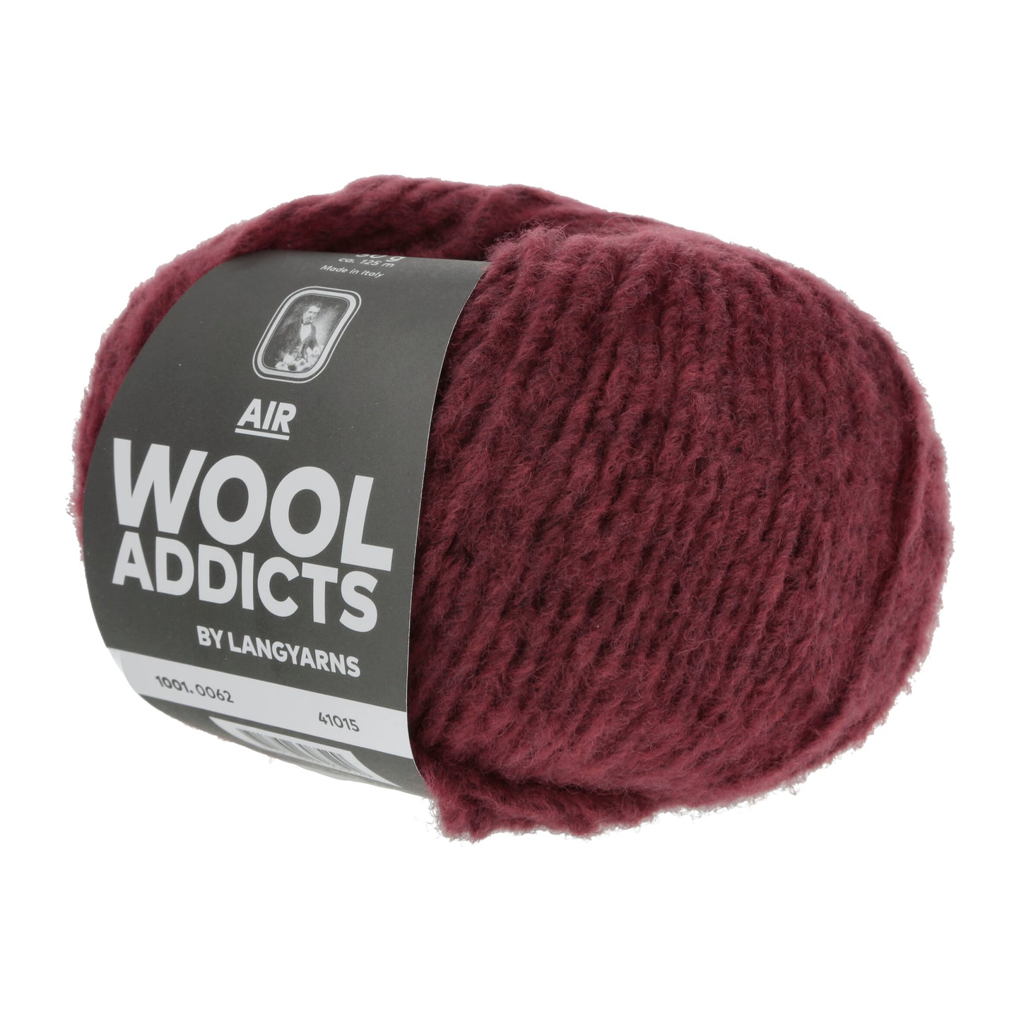 Lang Yarns Air Wool Addicts in der Farbe wine