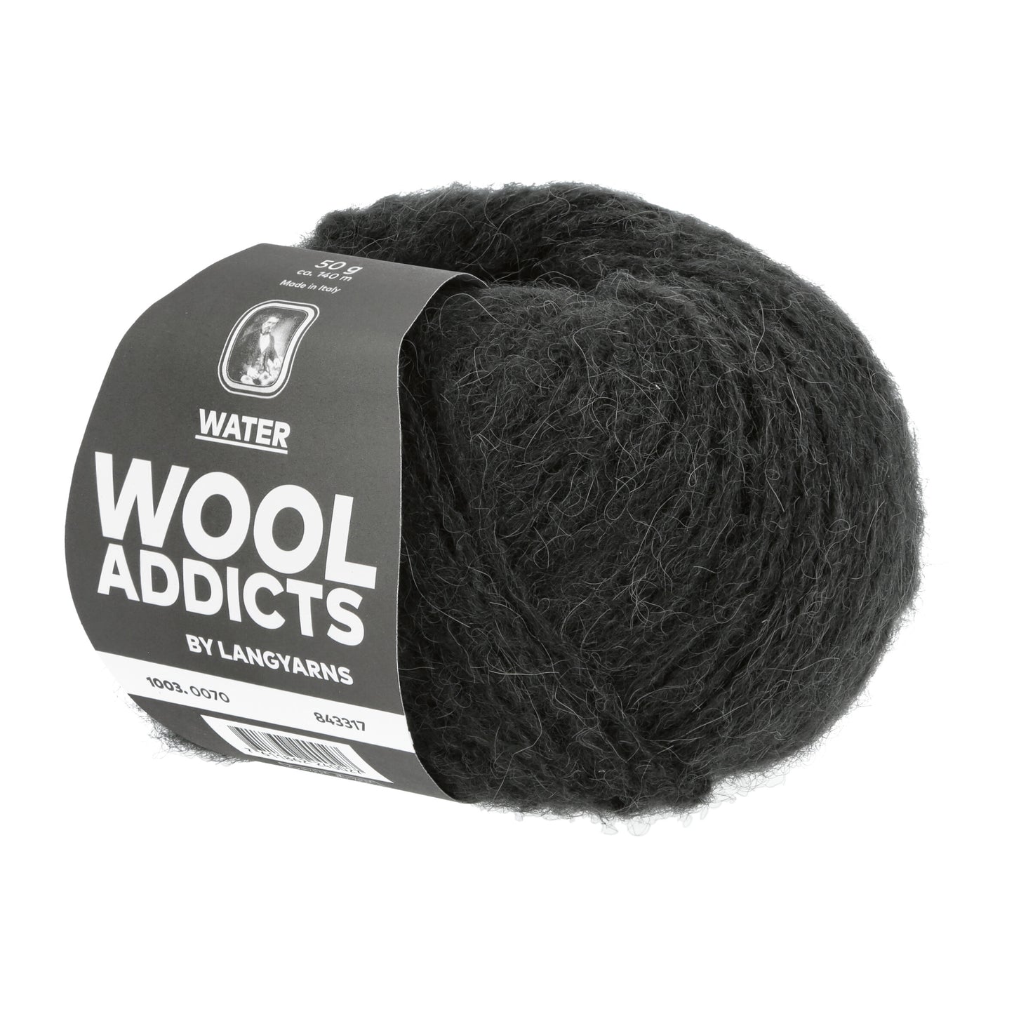 Lang Yarns WATER Wooladdicts in der Farbe anthrazit