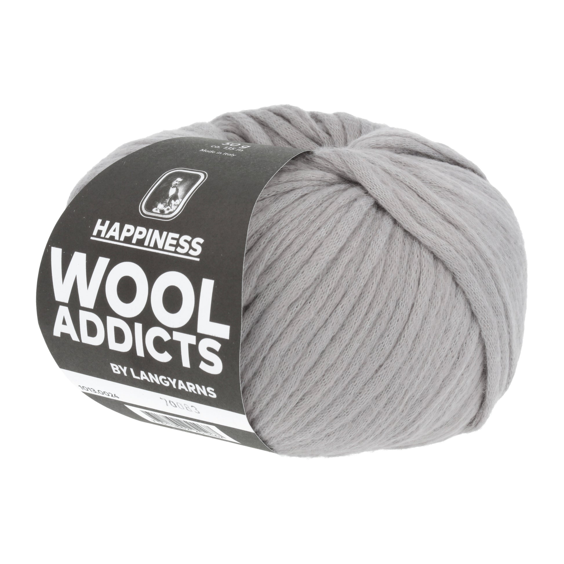 Lang Yarns HAPPINESS Wool Addicts in der Farbe grau