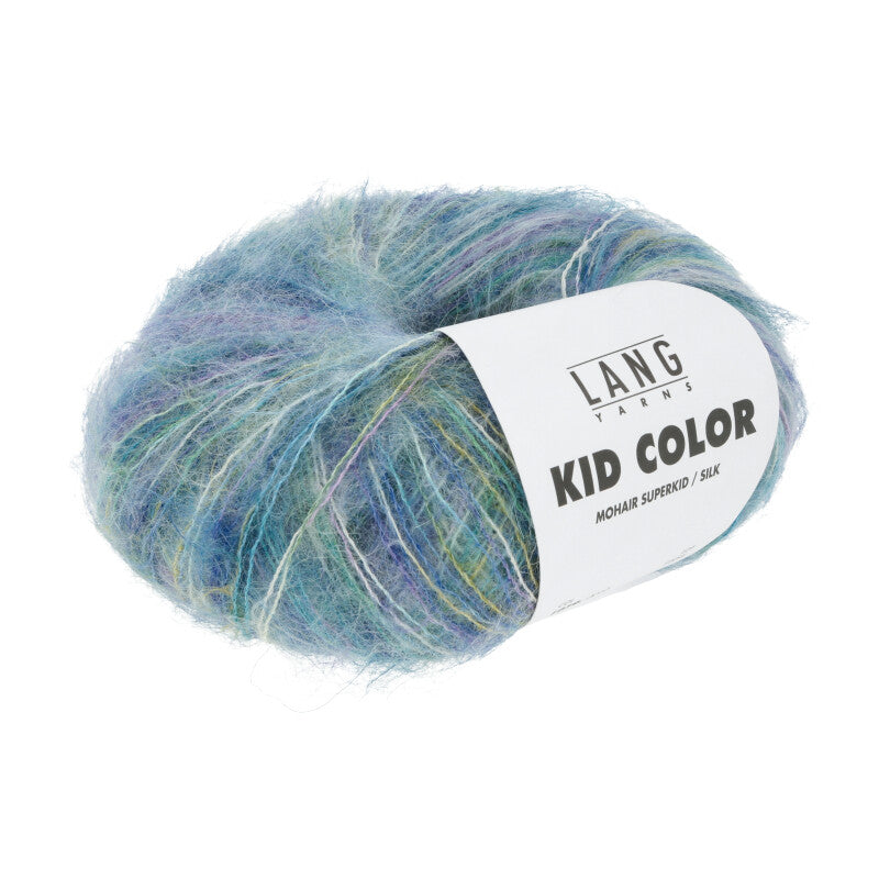 Lang Yarns Kid Color in der Farbe blau grün gelb