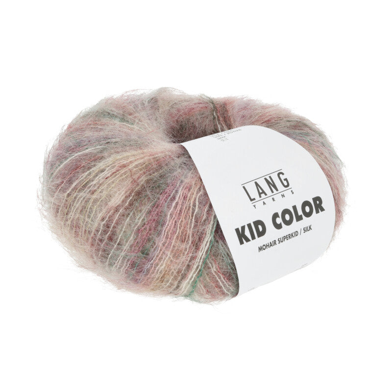 Lang Yarns Kid Color in der Farbe rot grün offwhite