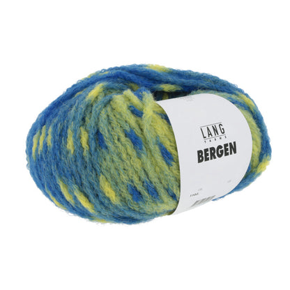 Lang Yarns Bergen in der Farbe blau gelb