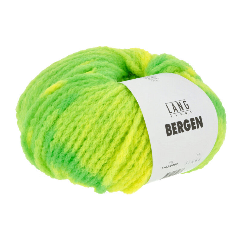 Lang Yarns Bergen in der Farbe grün neon gelb neon