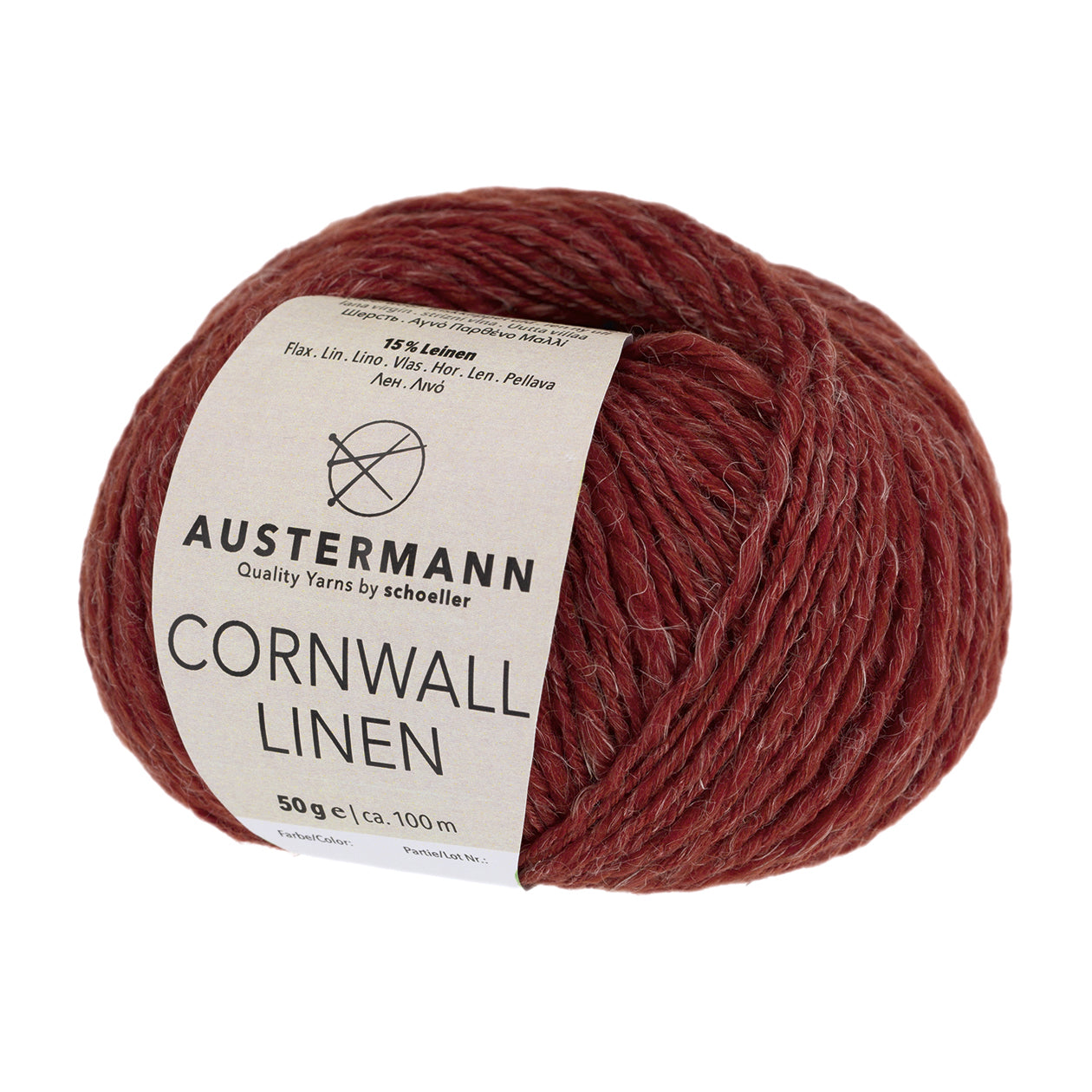 Austermann Cornwall Linen in der Farbe granat