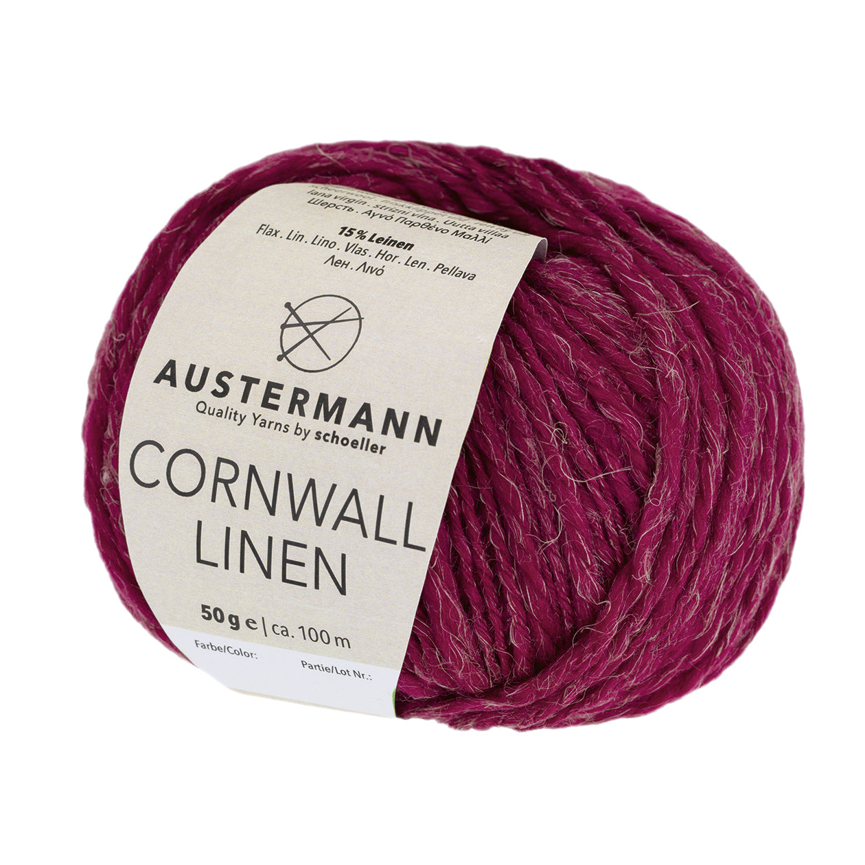 Austermann Cornwall Linen in der Farbe beere