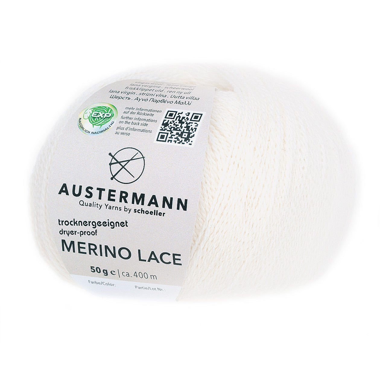 Austermann Merino Lace in der Farbe weiß