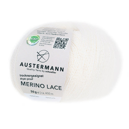 Austermann Merino Lace in der Farbe weiß