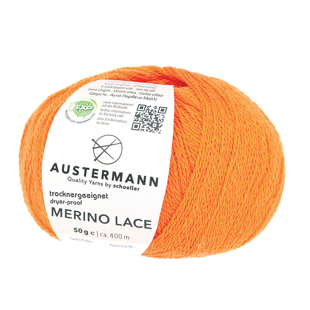 Austermann Merino Lace in der Farbe orange