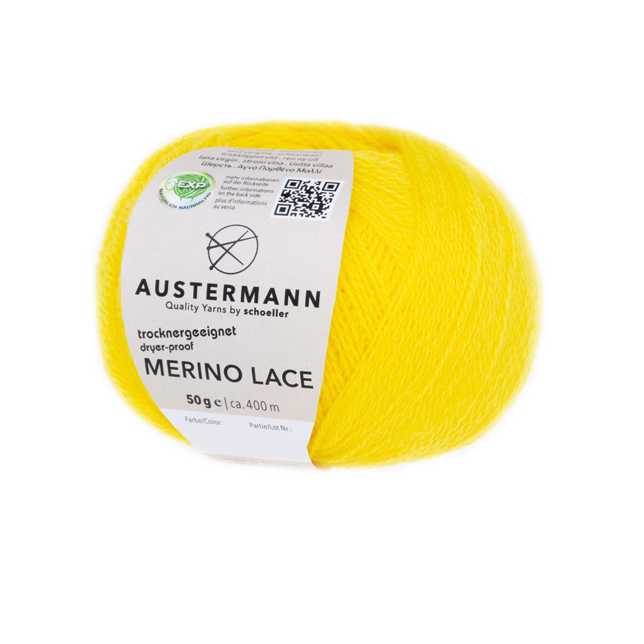 Austermann Merino Lace in der Farbe zitrone