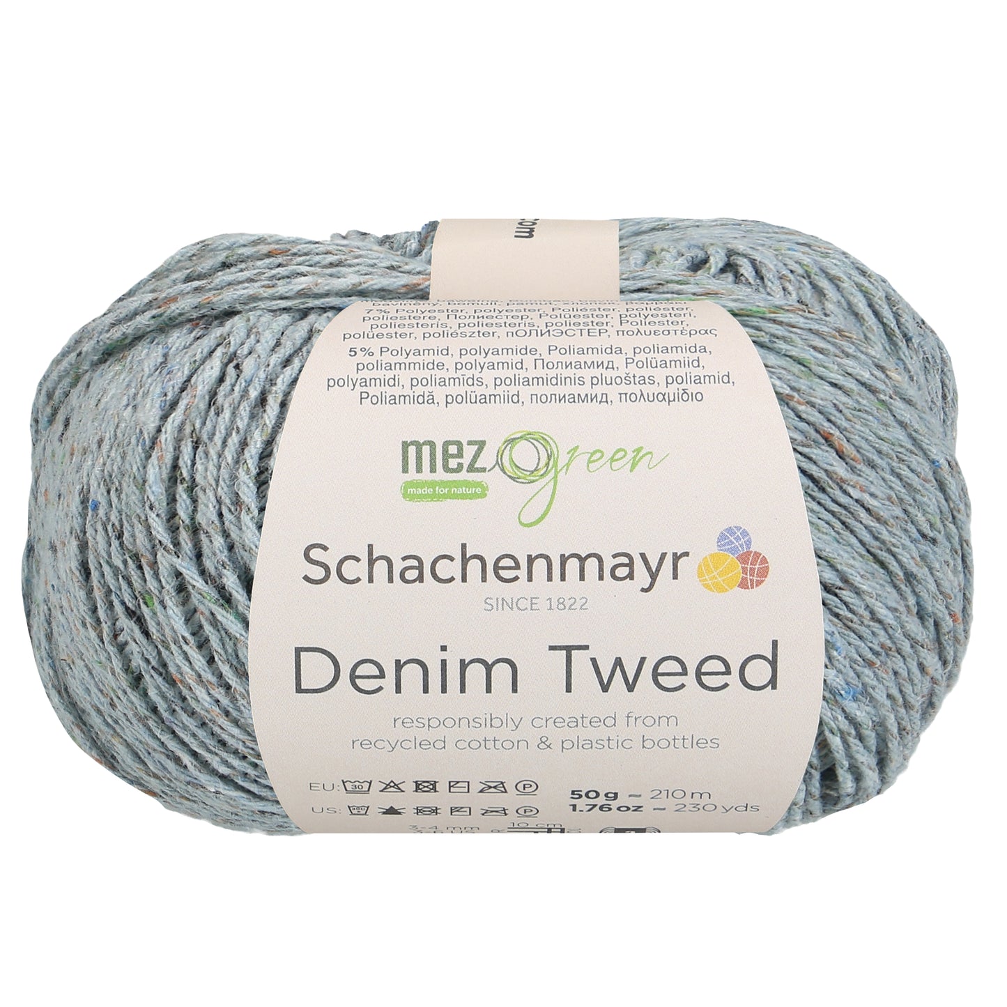 Schachenmayr Denim Tweed in der Farbe eisblau