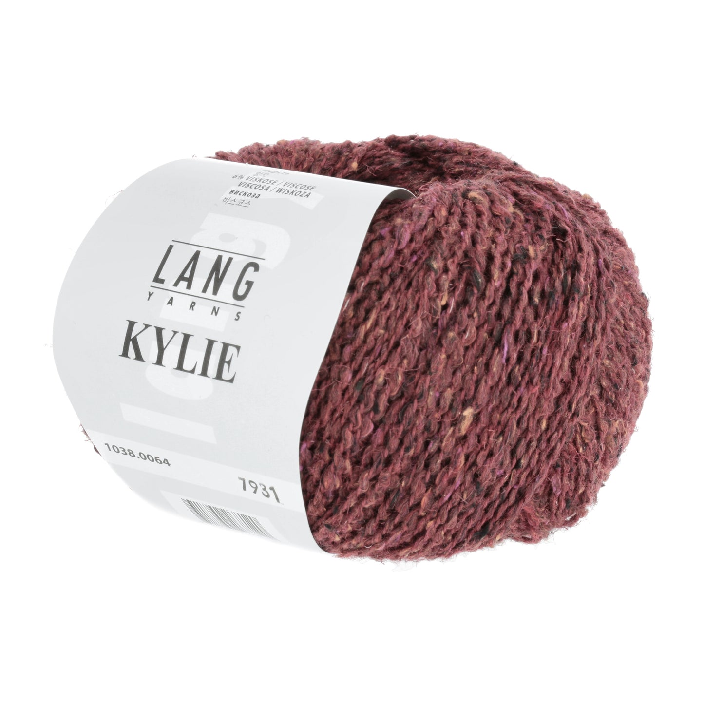 Ganzjahresgarn Lang Yarns Kylie in der Farbe bordeaux