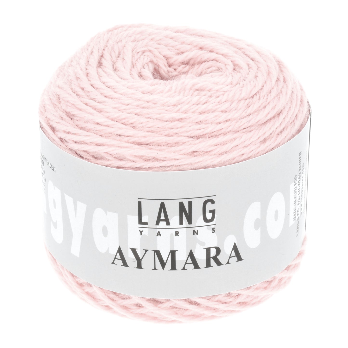 Wintergarn Lang Yarns Aymara n der Farbe rosa