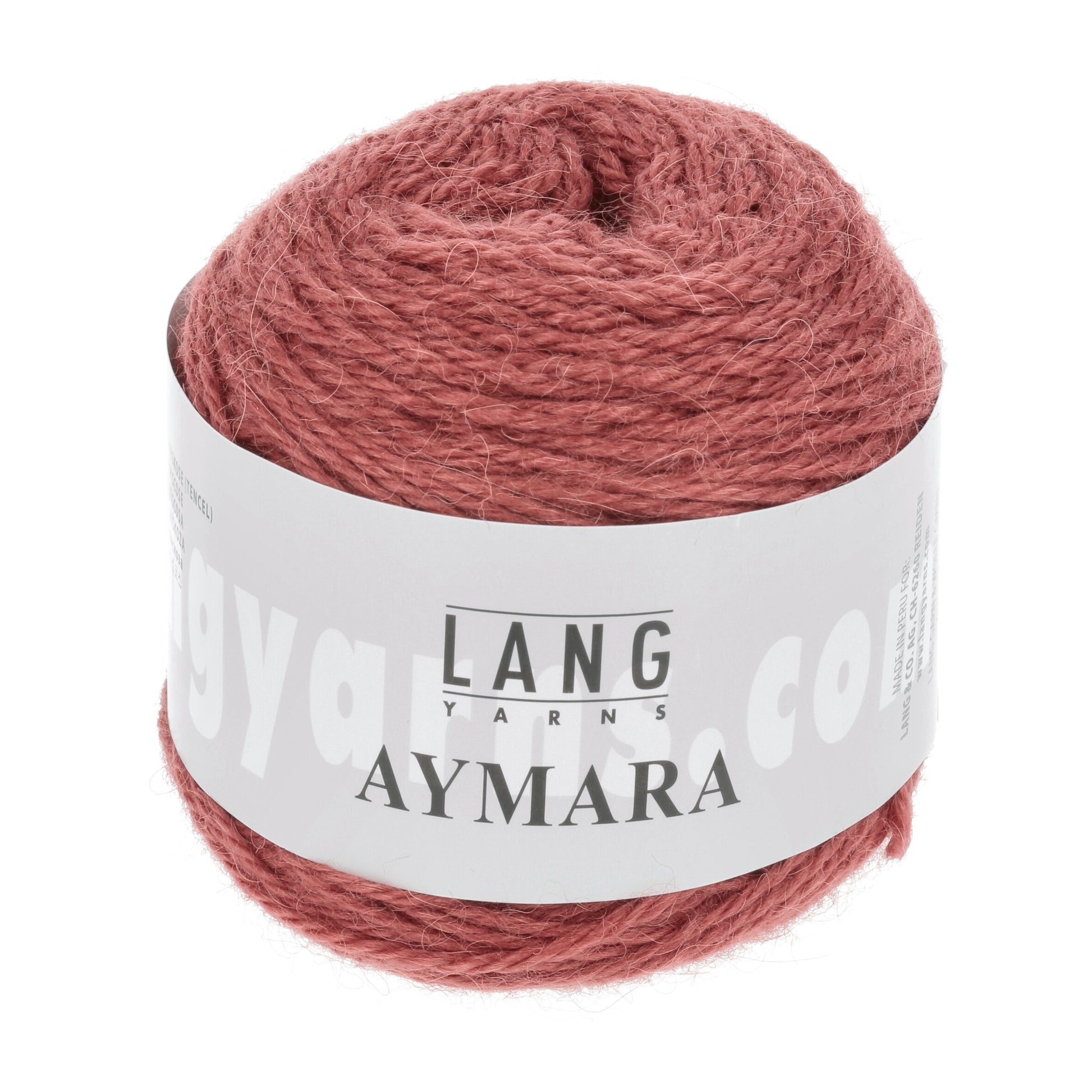 Wintergarn Lang Yarns Aymara n der Farbe geranie