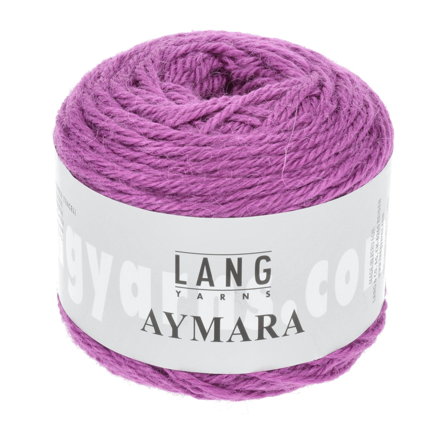 Wintergarn Lang Yarns Aymara n der Farbe zyklame