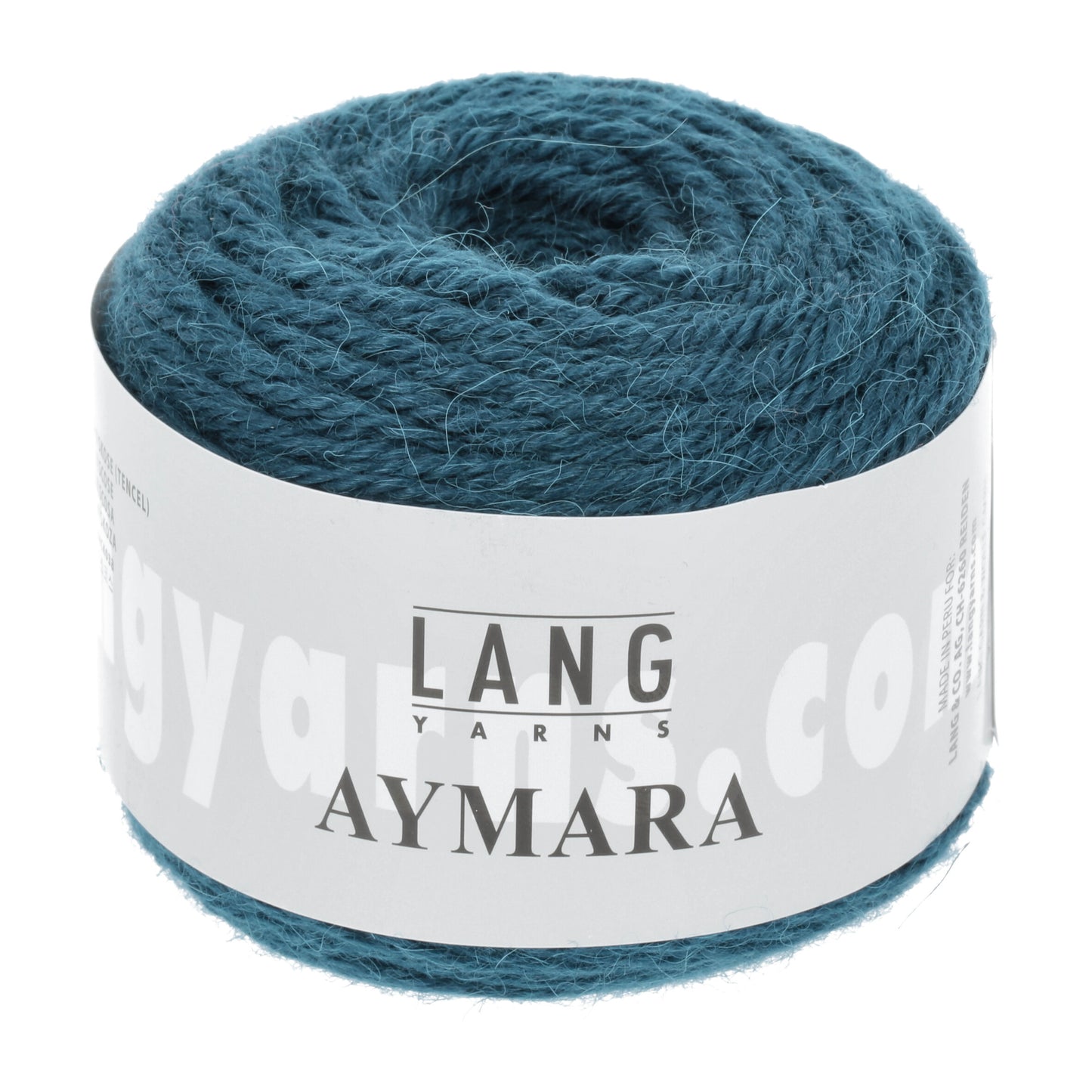 Wintergarn Lang Yarns Aymara n der Farbe petrol