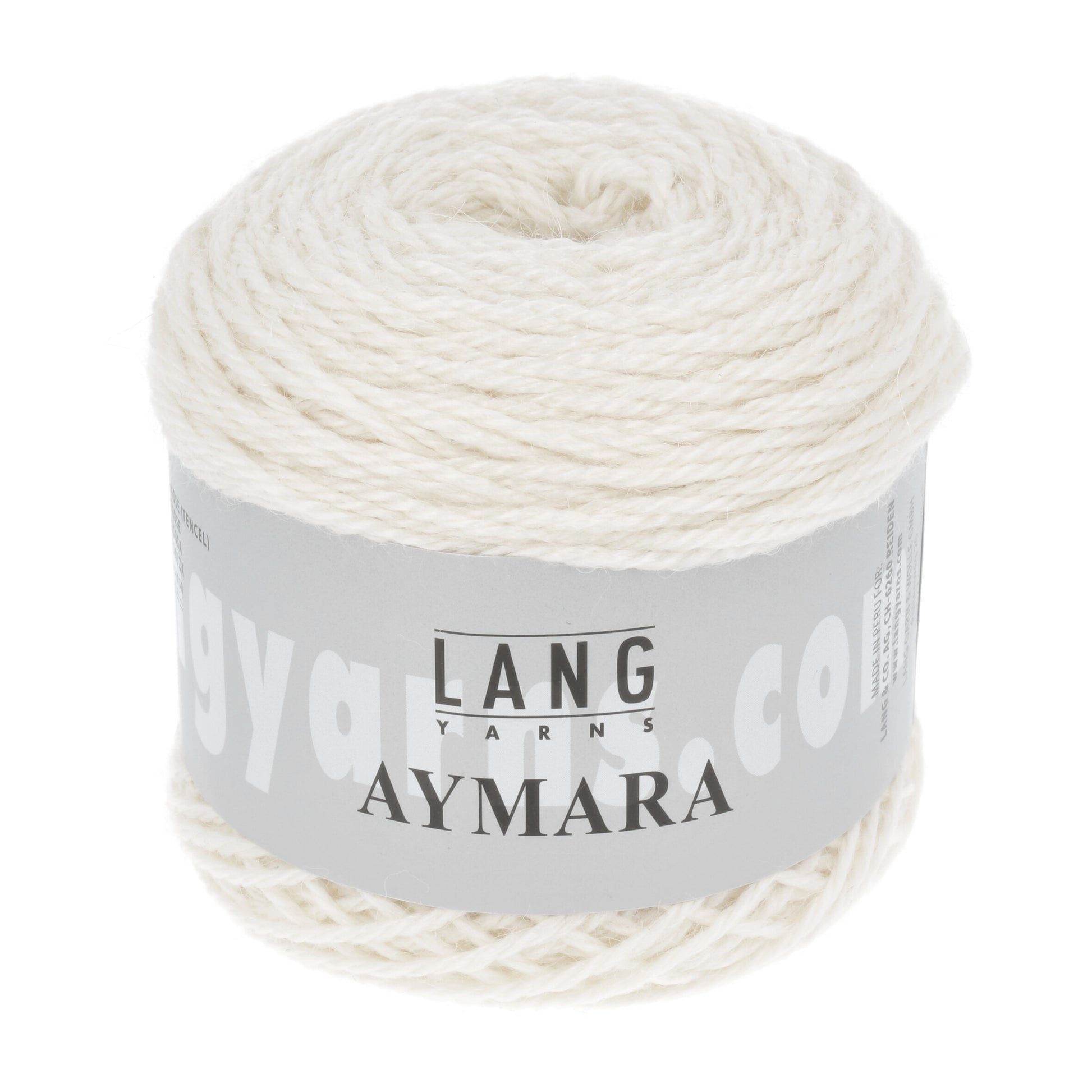 Wintergarn Lang Yarns Aymara n der Farbe offwhie