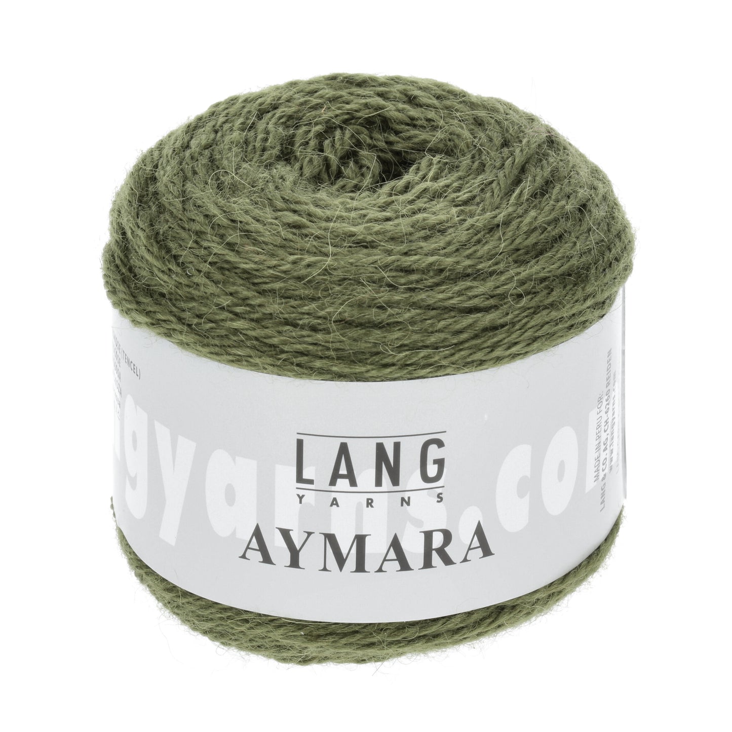 Wintergarn Lang Yarns Aymara n der Farbe olive