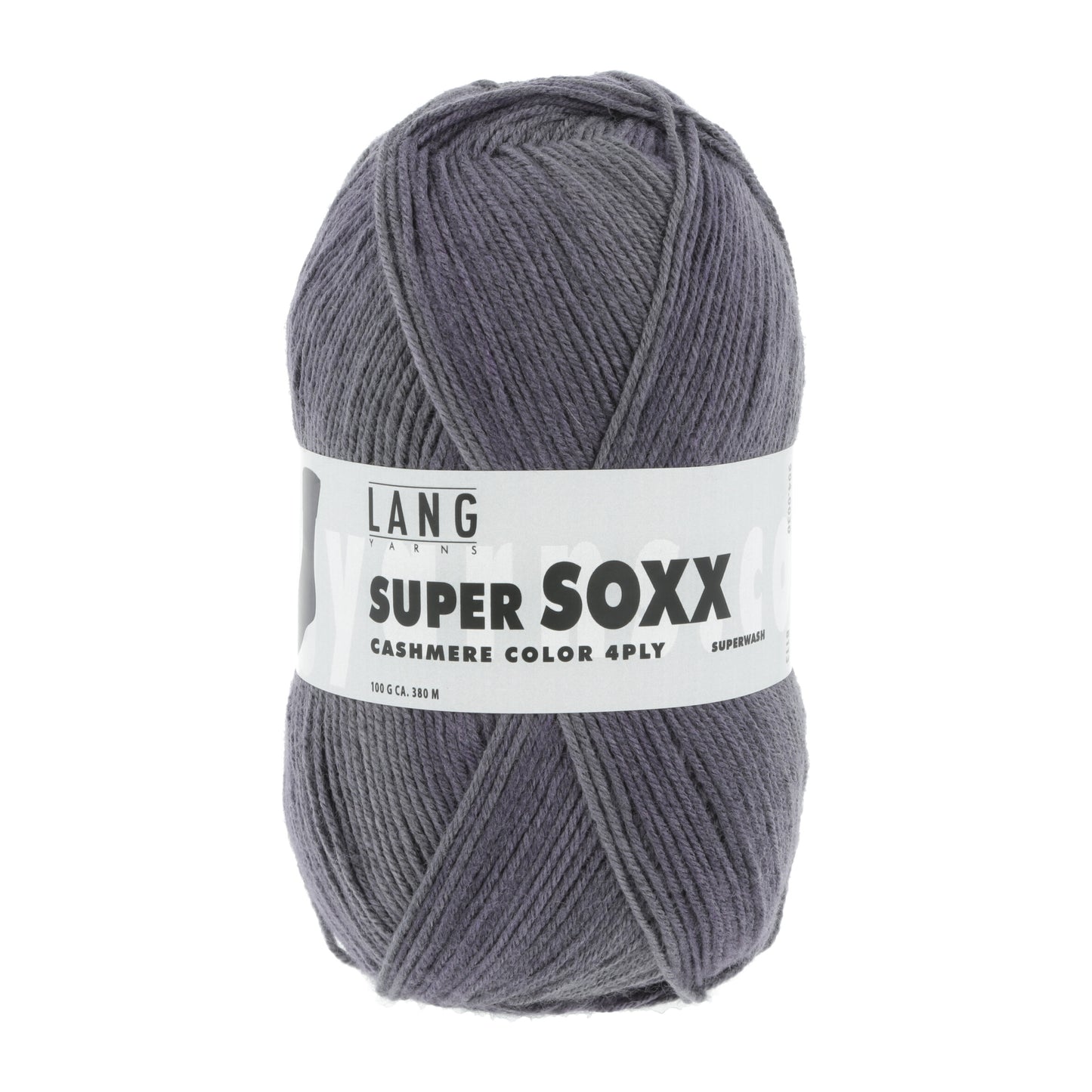 Lang Yans Super Soxx Cashmere in der Farbe violett grau