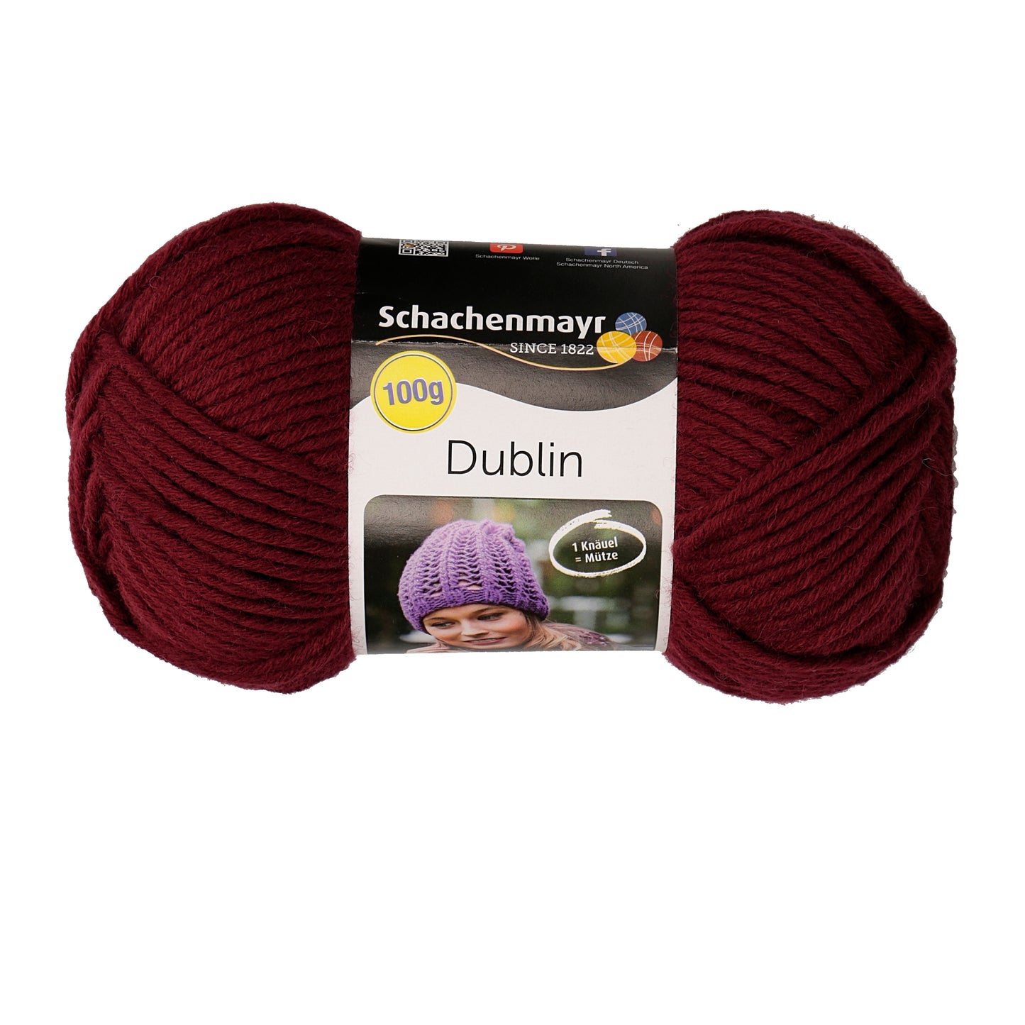 Schachenmayr Dublin in der Farbe burgund