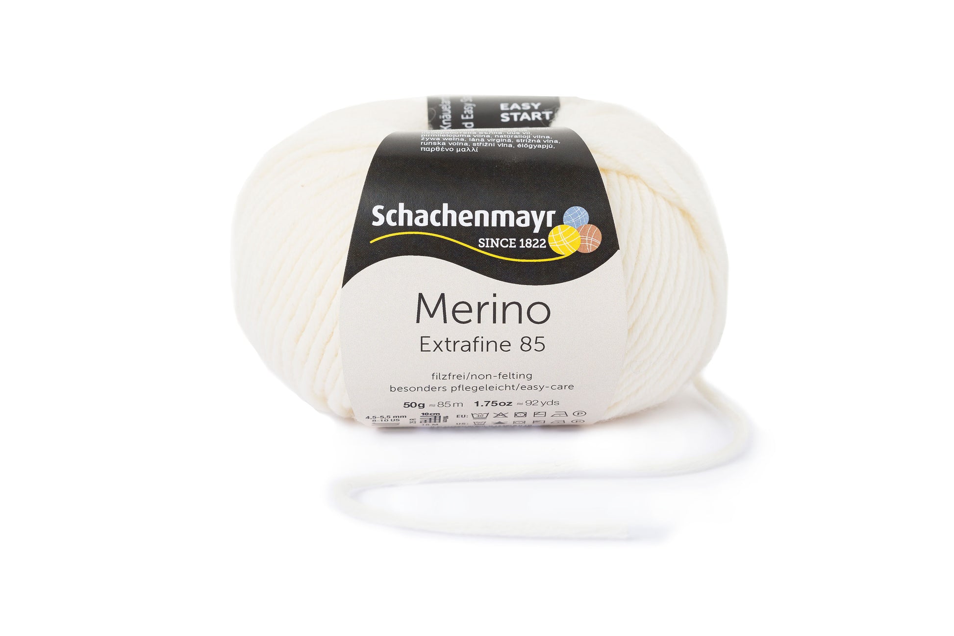 Wintergarn Merino 85 in der Farbe natur