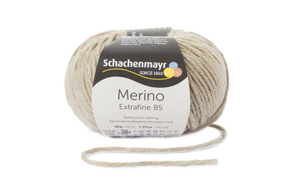 Wintergarn Merino 85 in der Farbe beige meliert