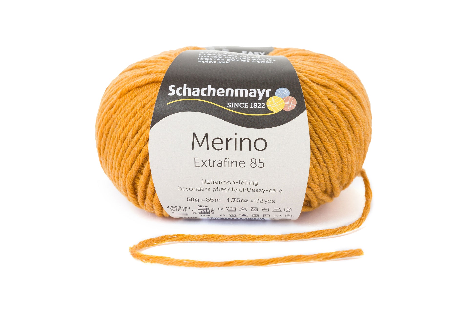 Wintergarn Merino 85 in der Farbe gold meliert