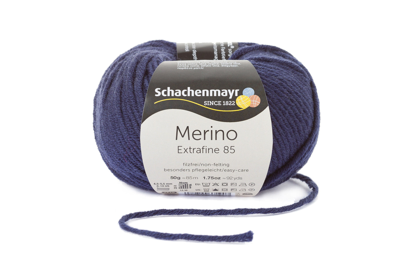 Wintergarn Merino 85 in der Farbe marine