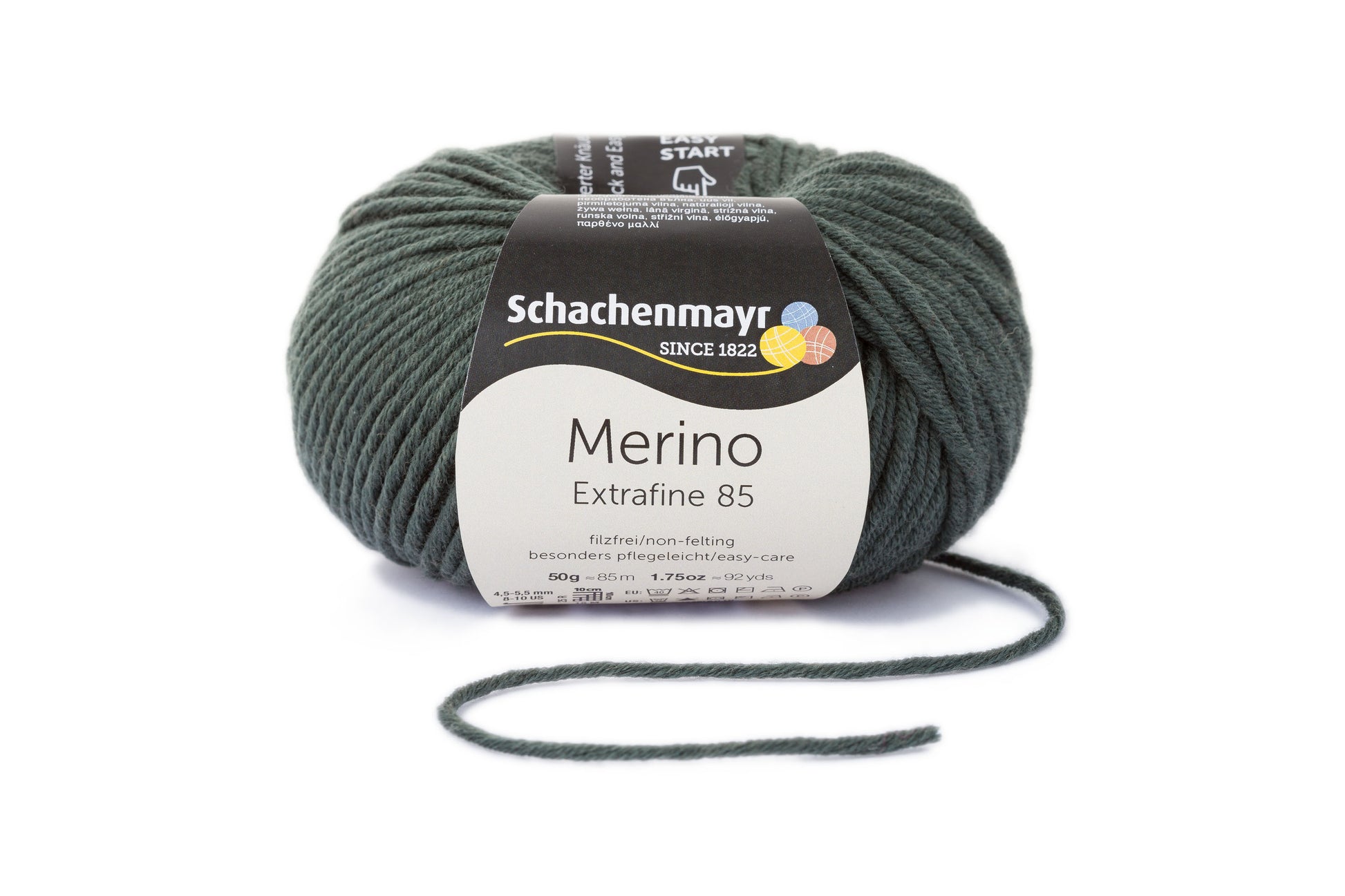 Wintergarn Merino 85 in der Farbe oliv