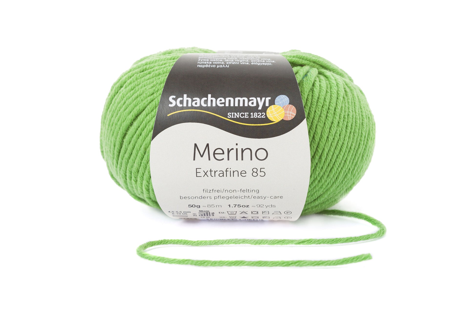 Wintergarn Merino 85 in der Farbe apfel