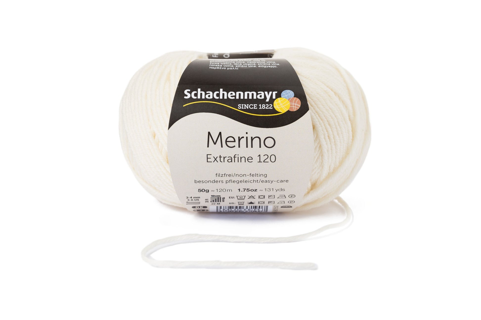 Ganzjahresgarn Merino 120 in der Farbe Natur