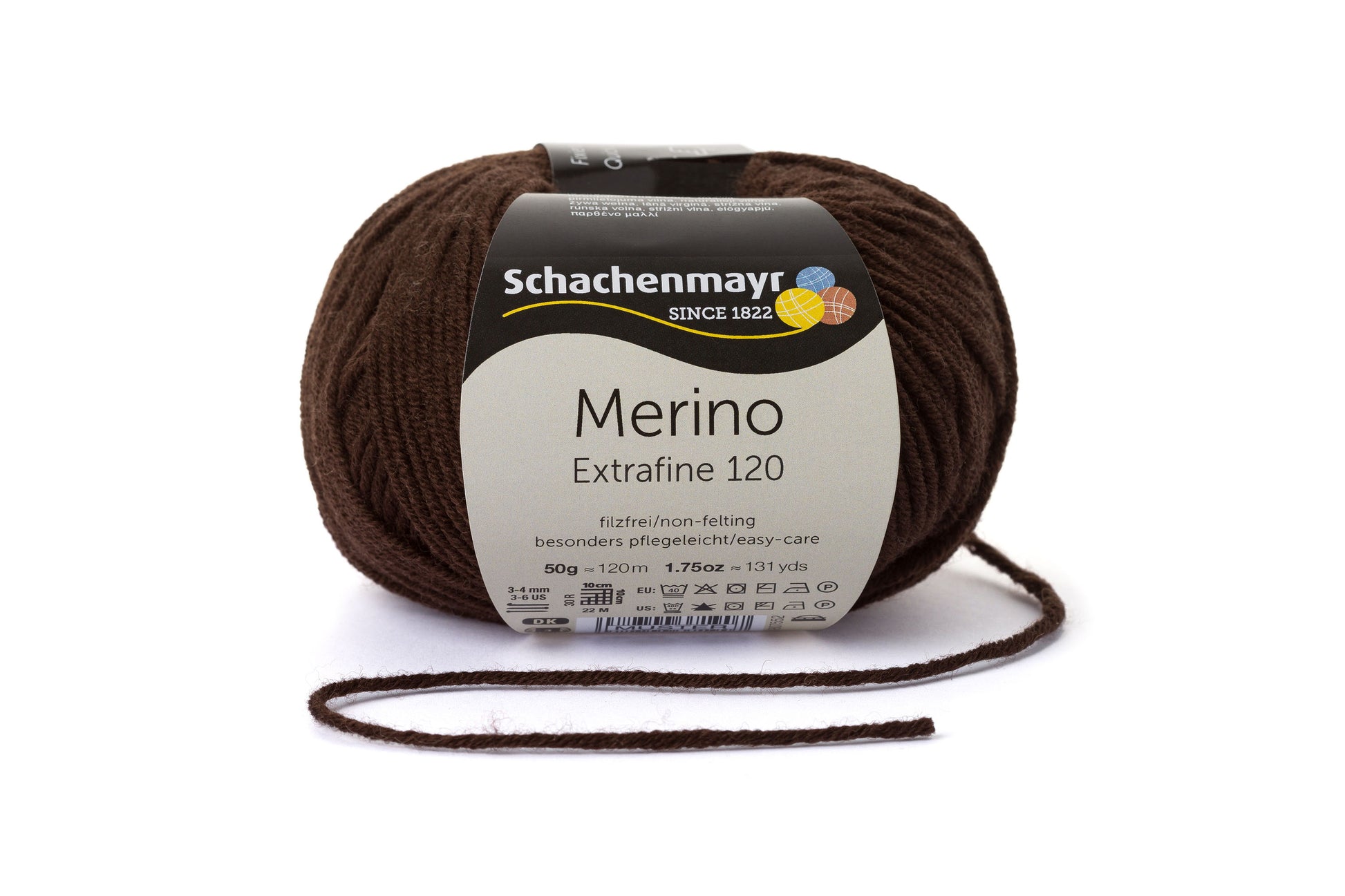 Ganzjahresgarn Merino 120 in der Farbe Mocca