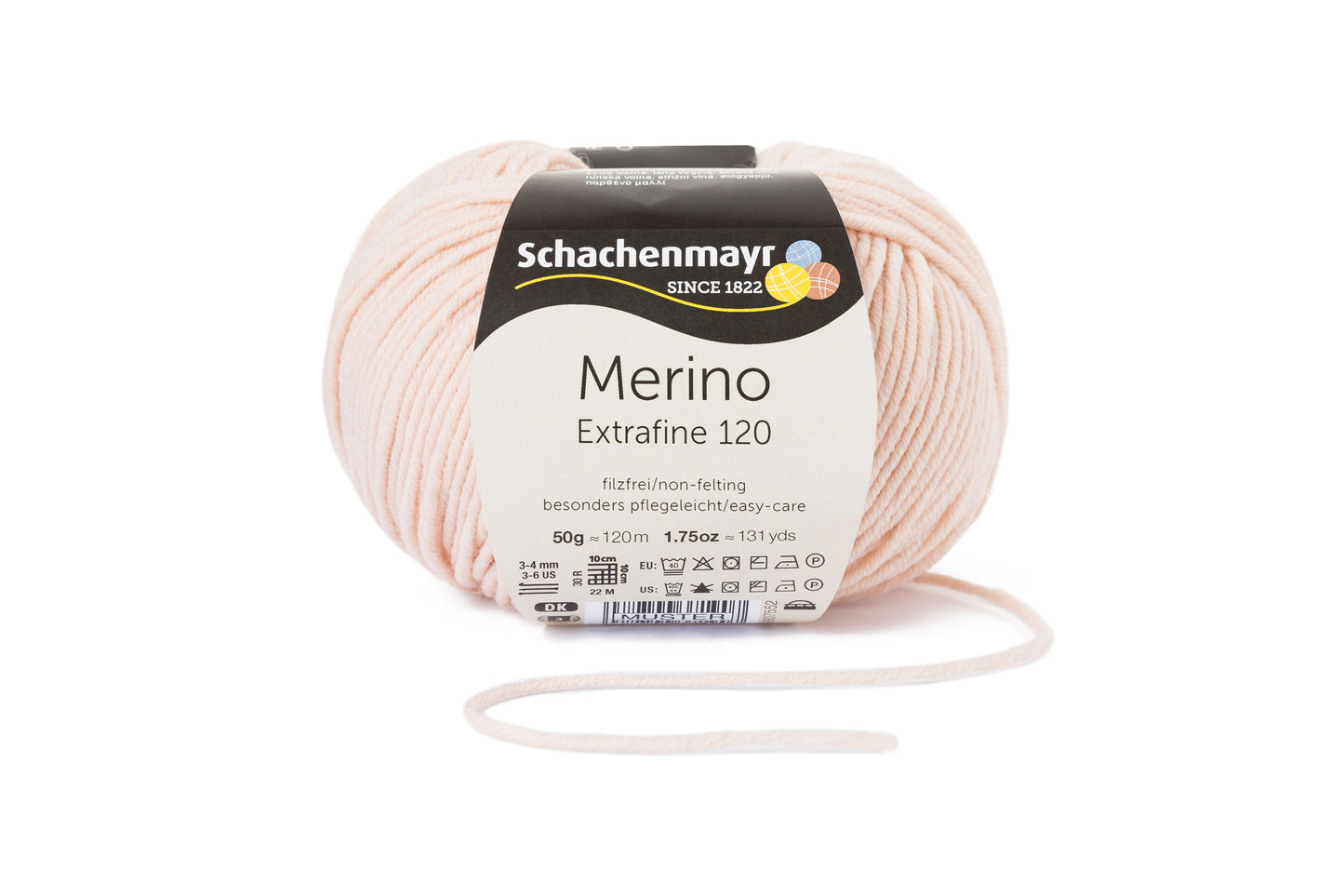 Ganzjahresgarn Merino 120 in der Farbe Teint