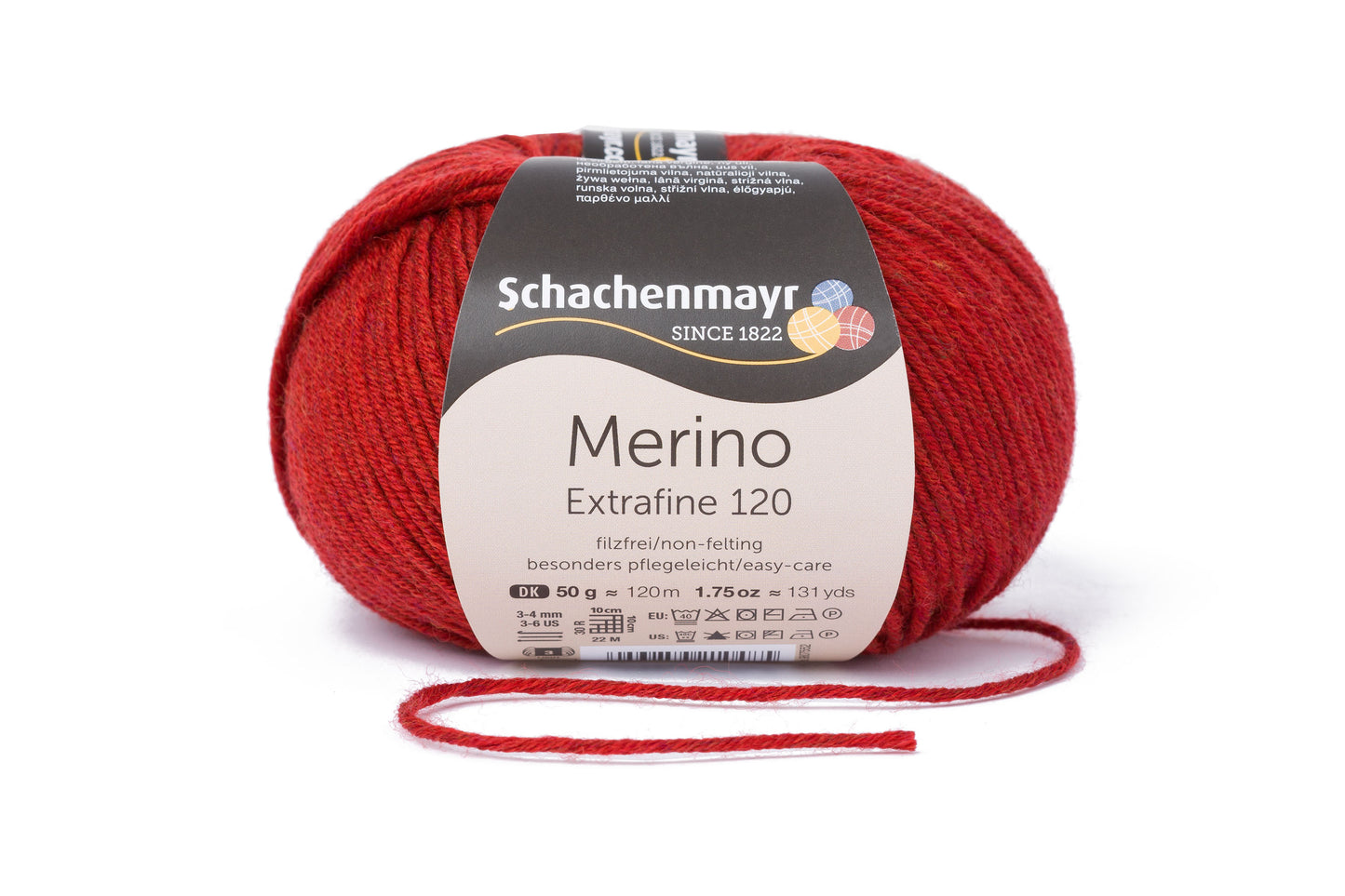 Ganzjahresgarn Merino 120 in der Farbe Passion-meliert