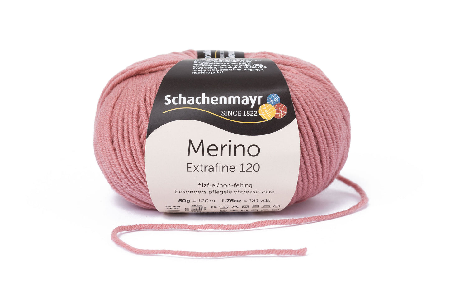 Ganzjahresgarn Merino 120 in der Farbe Pink