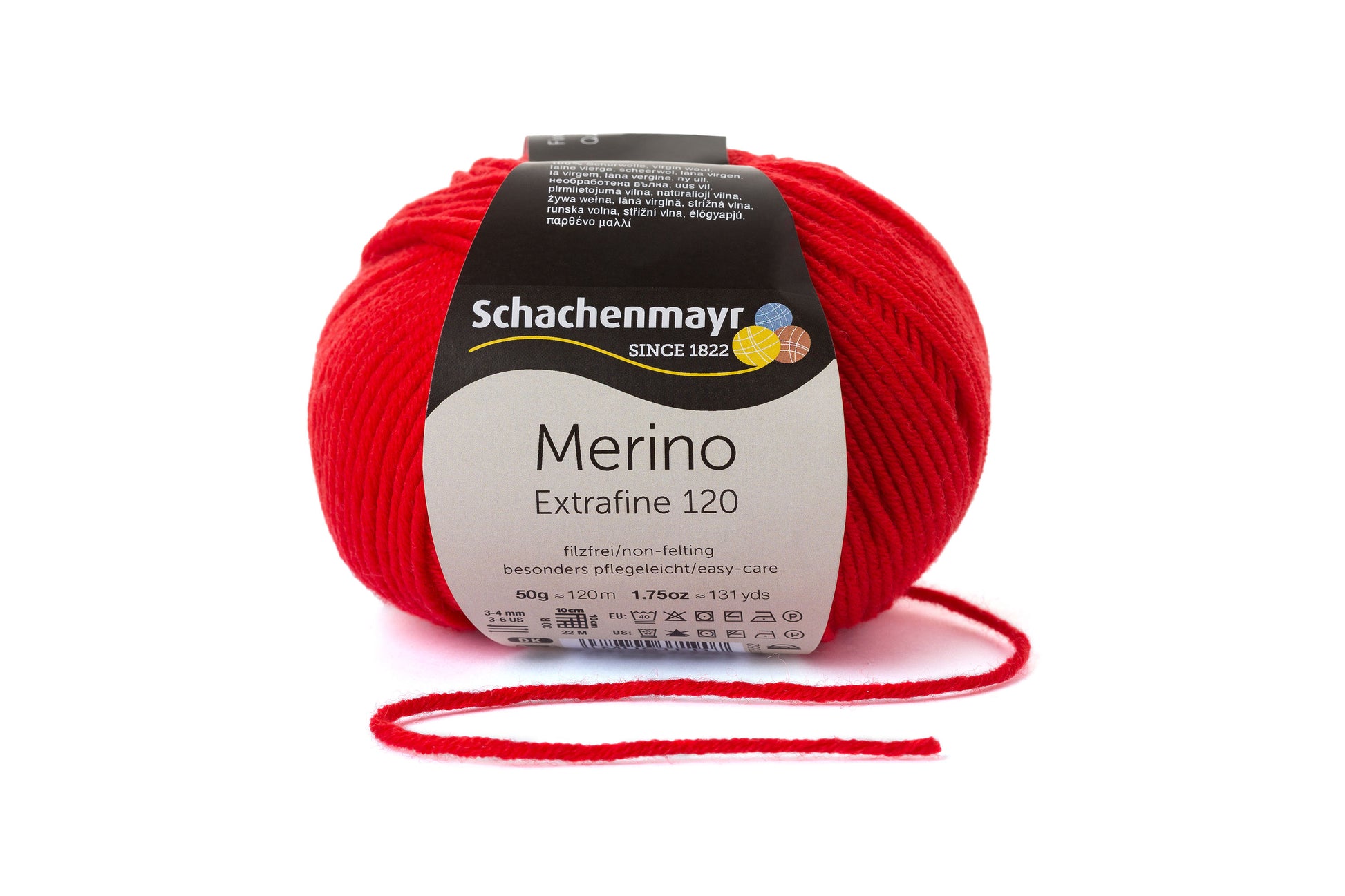 Ganzjahresgarn Merino 120 in der Farbe Tomate