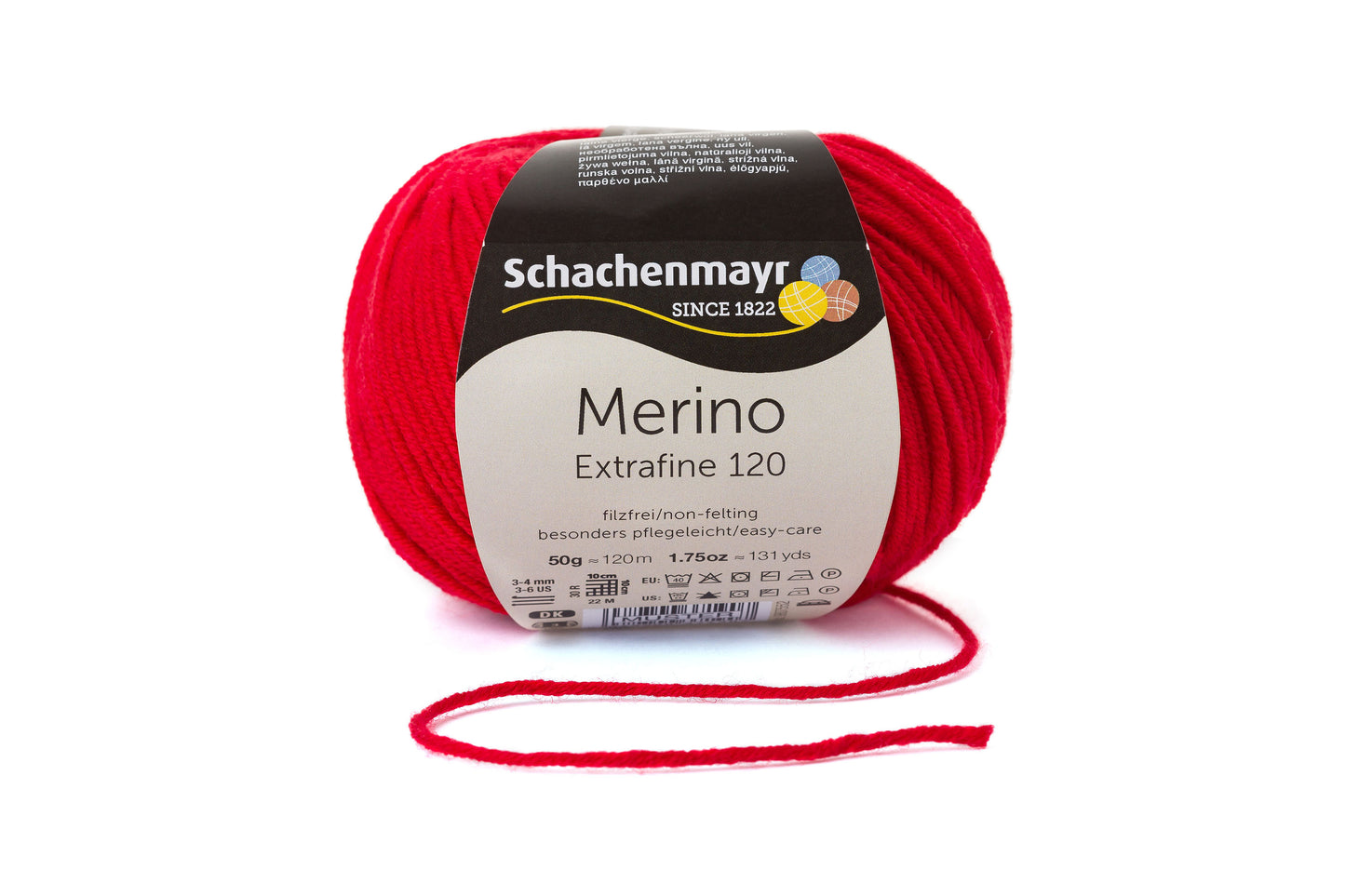 Ganzjahresgarn Merino 120 in der Farbe Kirsche