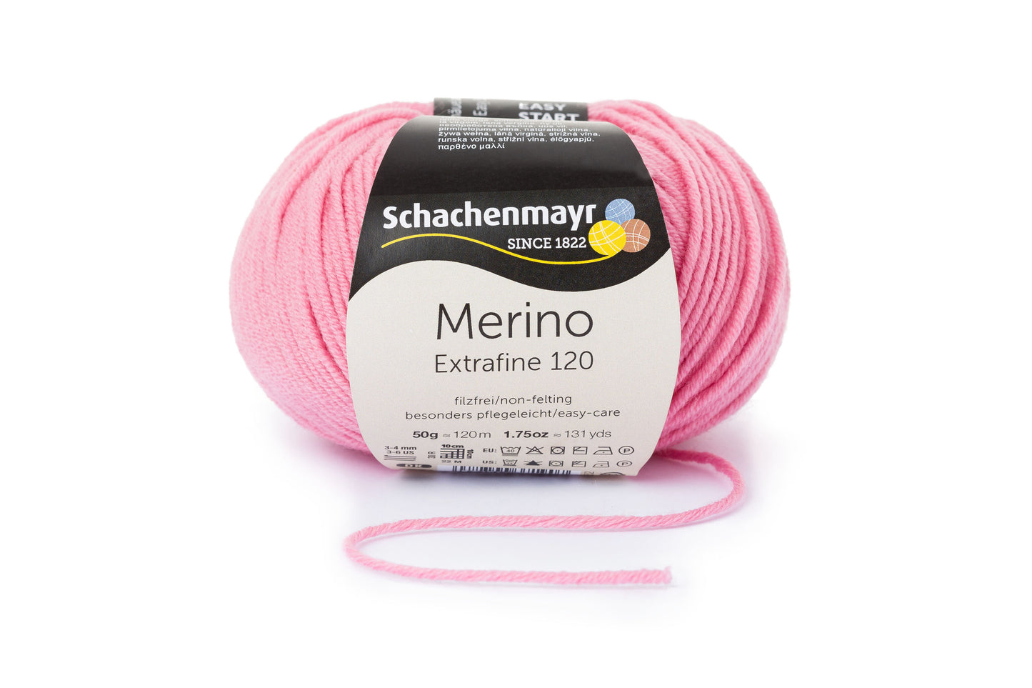 Ganzjahresgarn Merino 120 in der Farbe Teerose