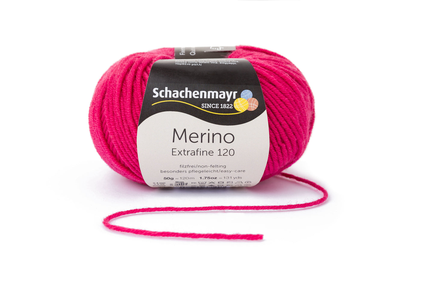 Ganzjahresgarn Merino 120 in der Farbe Cyclam