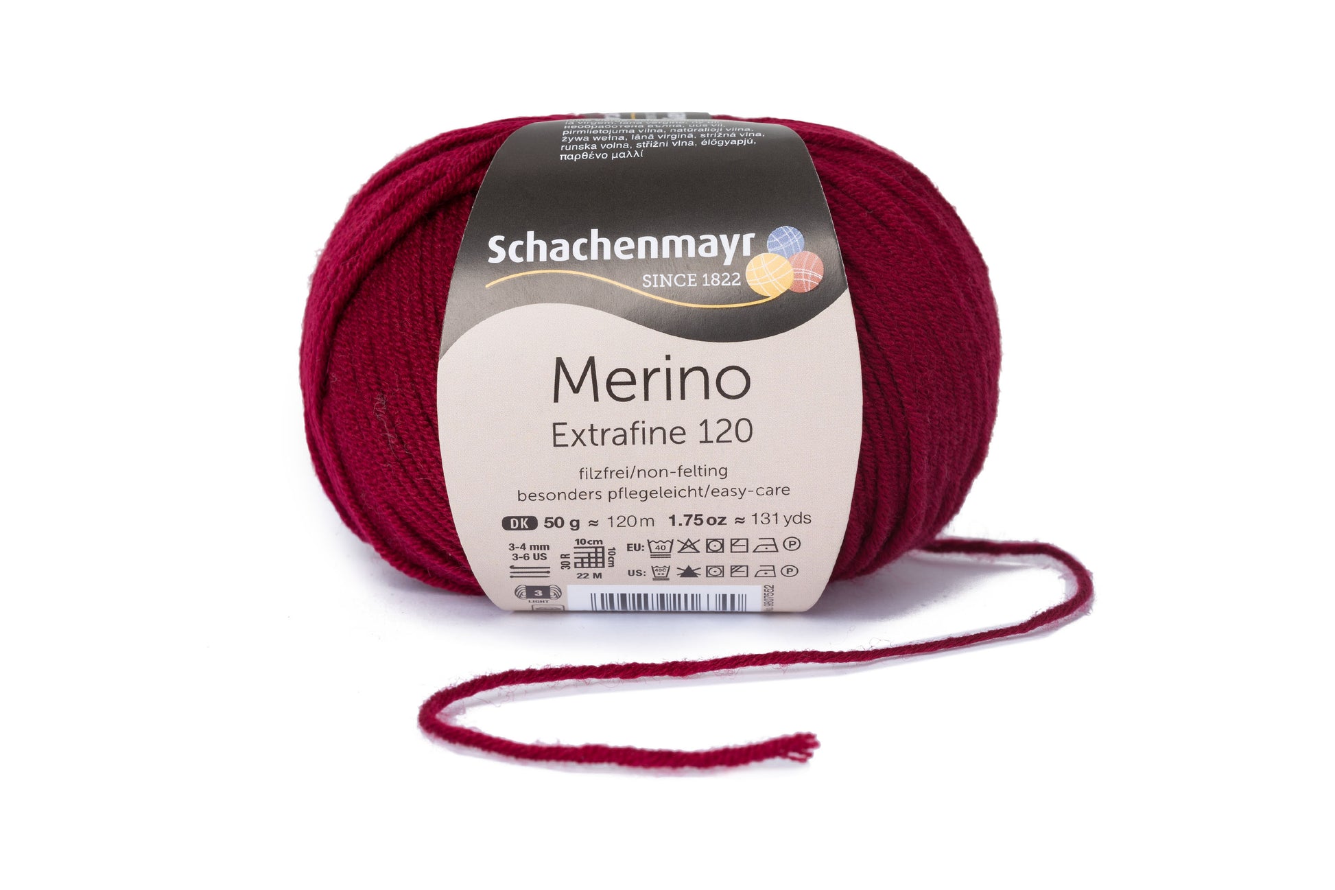 Ganzjahresgarn Merino 120 in der Farbe Love