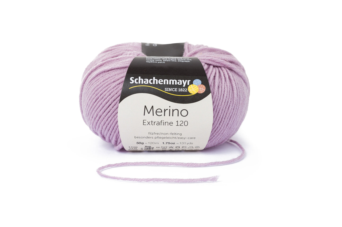 Ganzjahresgarn Merino 120 in der Farbe Flieder