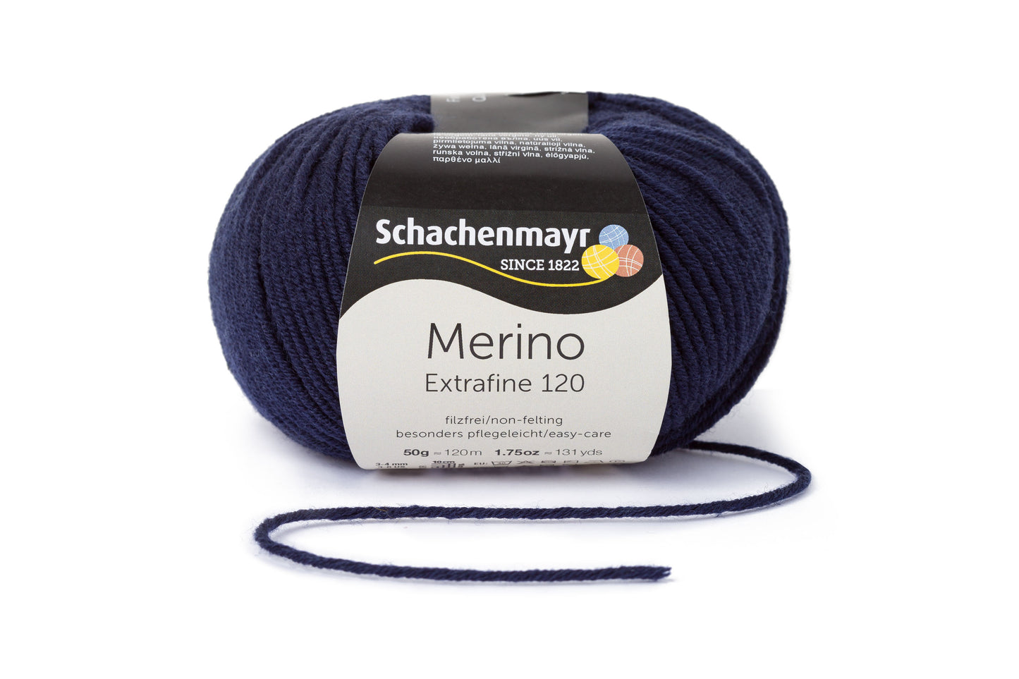 Ganzjahresgarn Merino 120 in der Farbe Marine