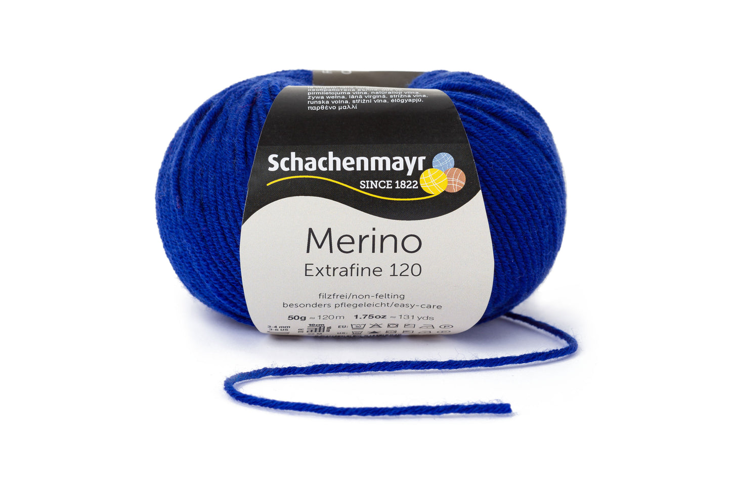 Ganzjahresgarn Merino 120 in der Farbe Enzian