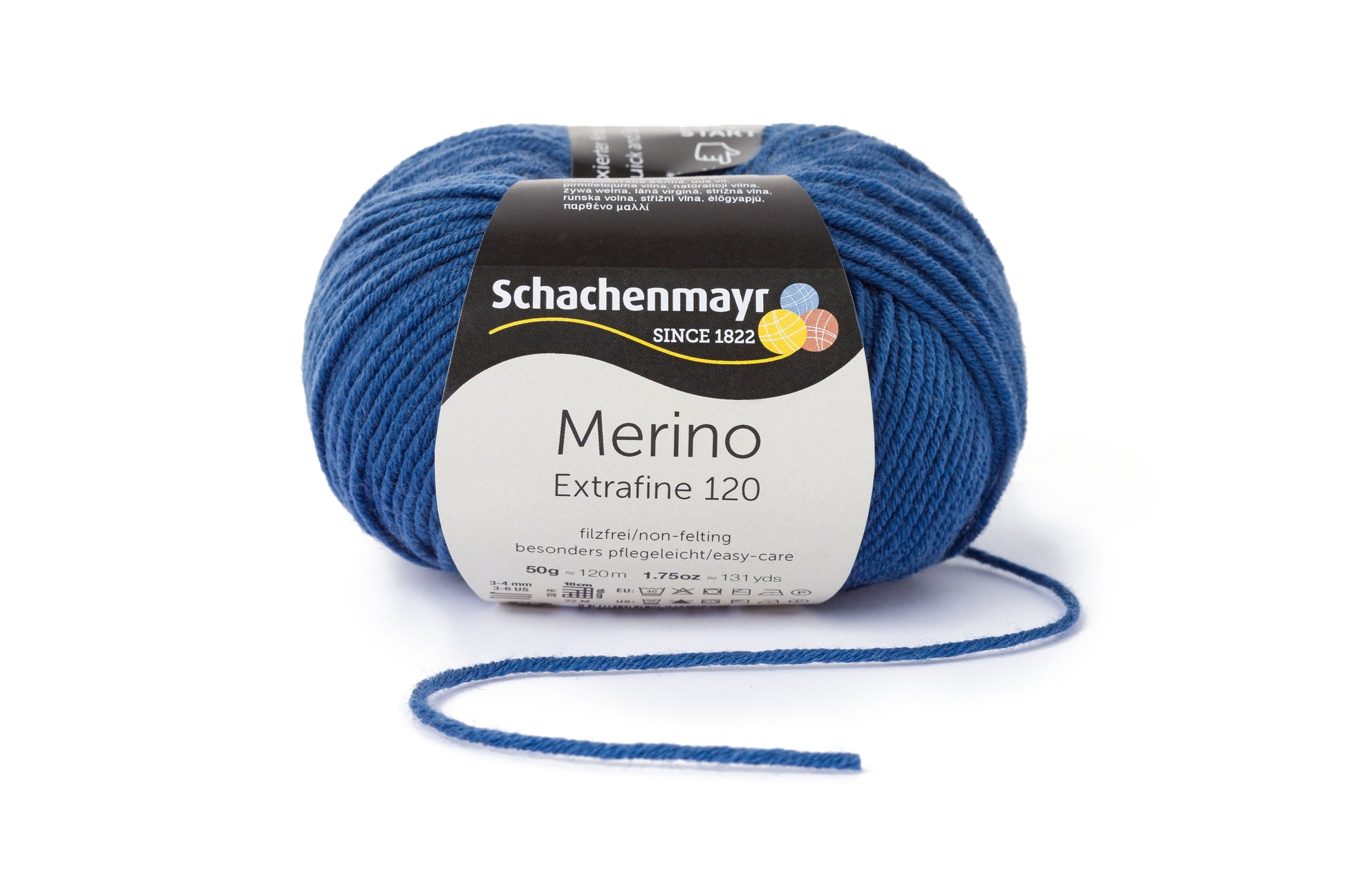 Ganzjahresgarn Merino 120 in der Farbe Jeans