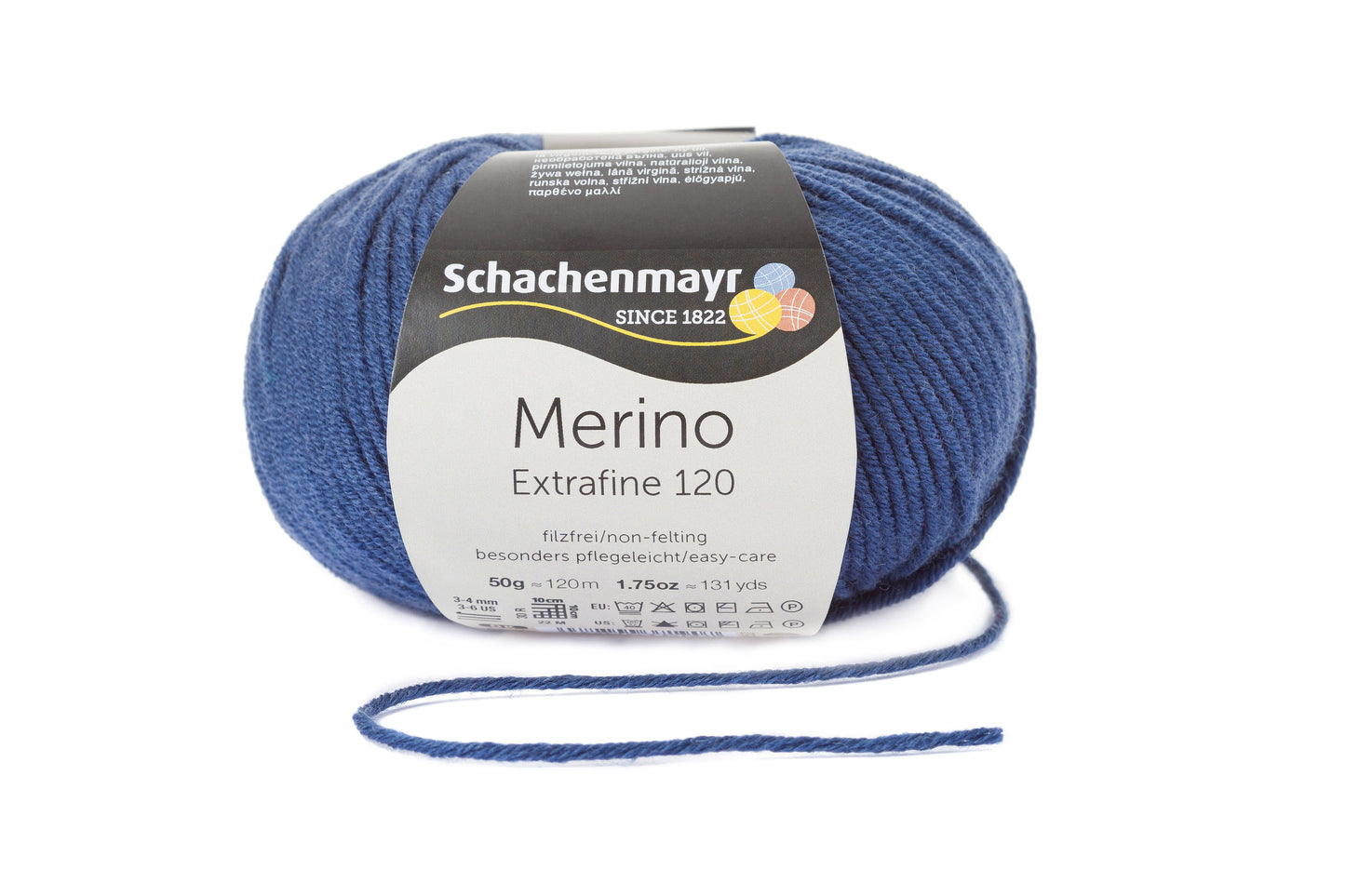 Ganzjahresgarn Merino 120 in der Farbe Navy