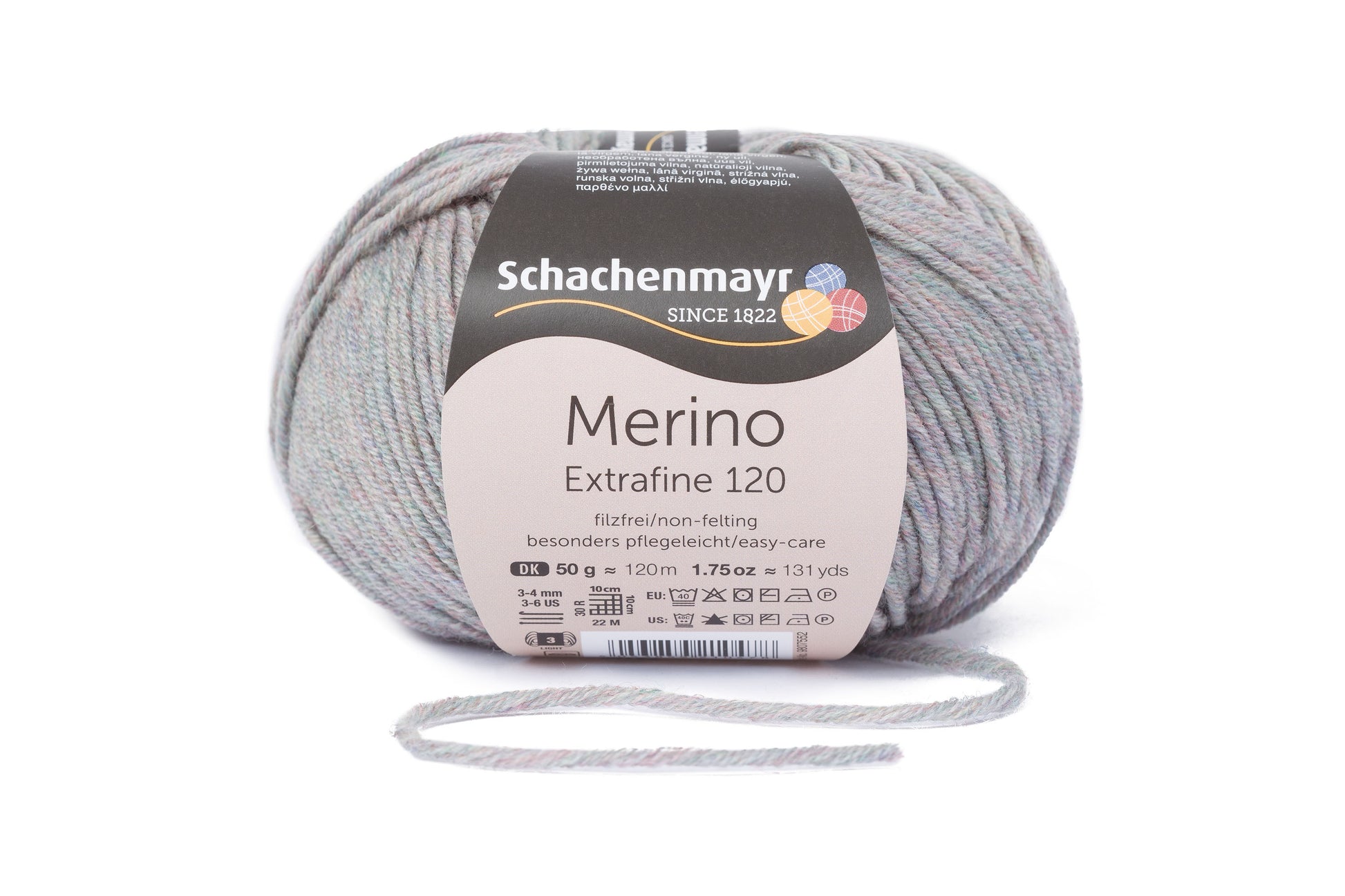 Ganzjahresgarn Merino 120 in der Farbe Harmony-meliert