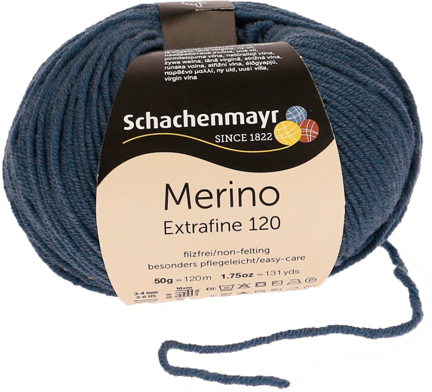 Ganzjahresgarn Merino 120 in der Farbe Tinte