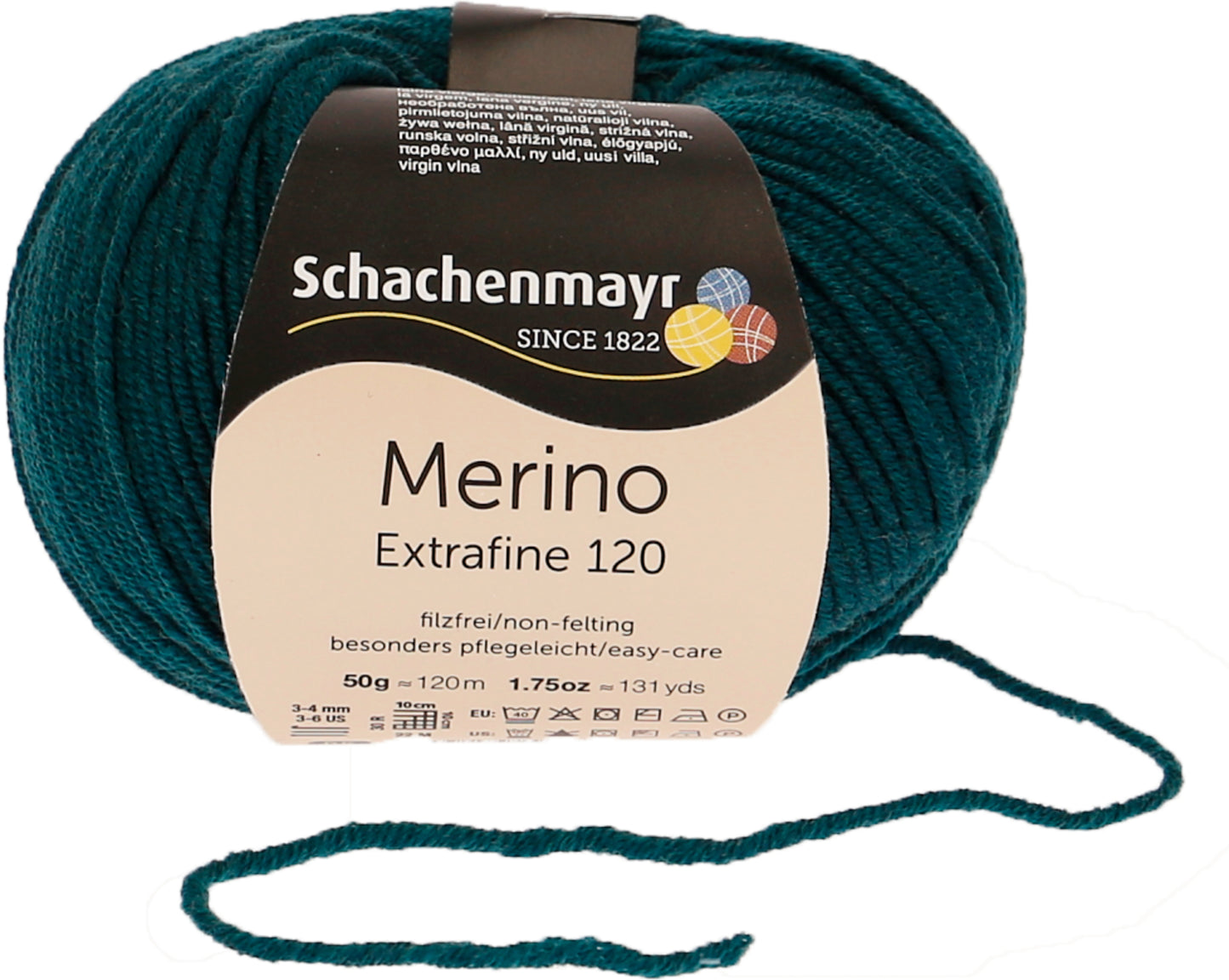 Ganzjahresgarn Merino 120 in der Farbe Malachit