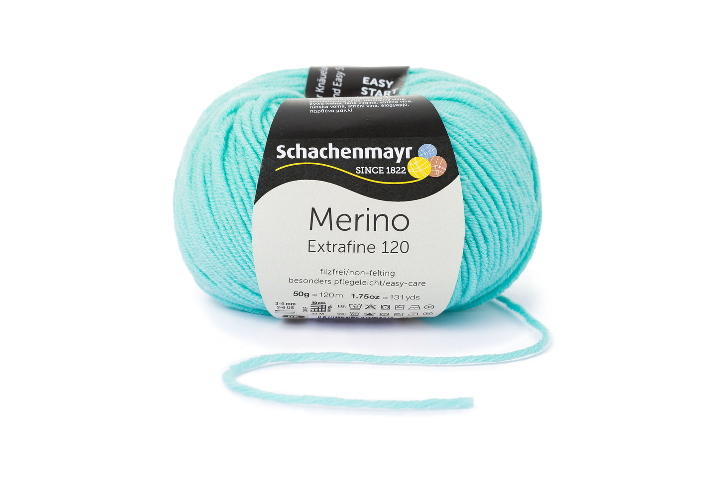 Ganzjahresgarn Merino 120 in der Farbe Mint