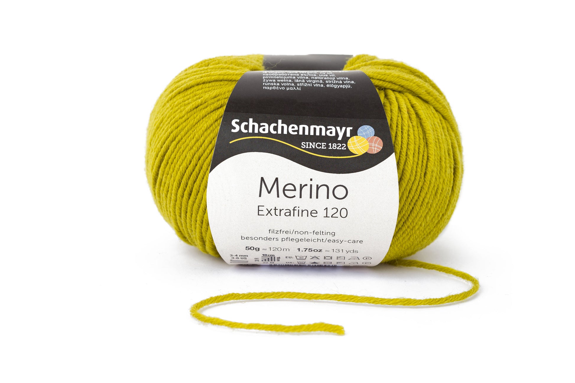 Ganzjahresgarn Merino 120 in der Farbe Anis